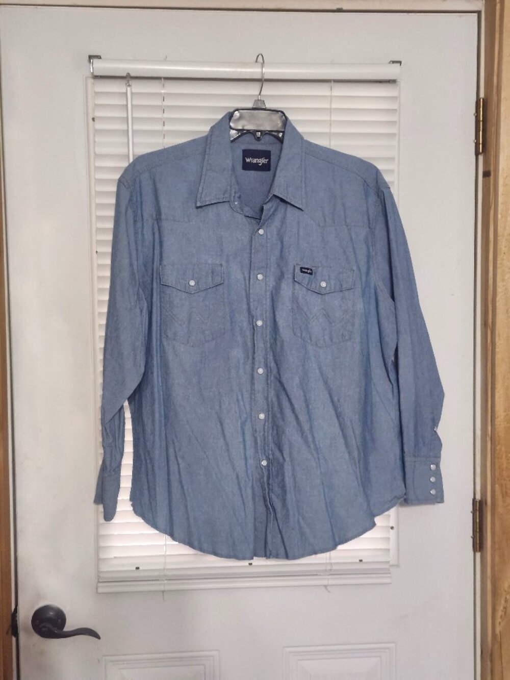 Wrangler mans pearl snap cotton shirt  size XXL